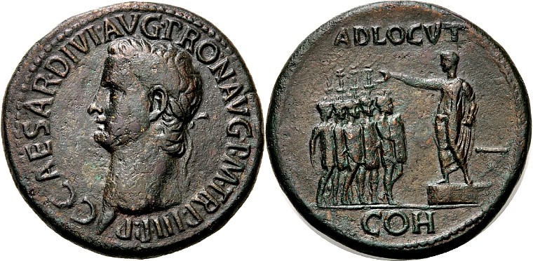 « Adlocutio de Caligula" (440-435 av J.C)