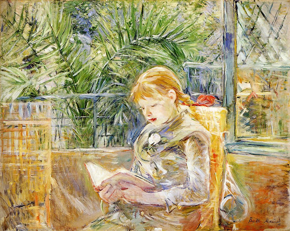 "Jeune fille lisant" - Berthe Morisot (1888)