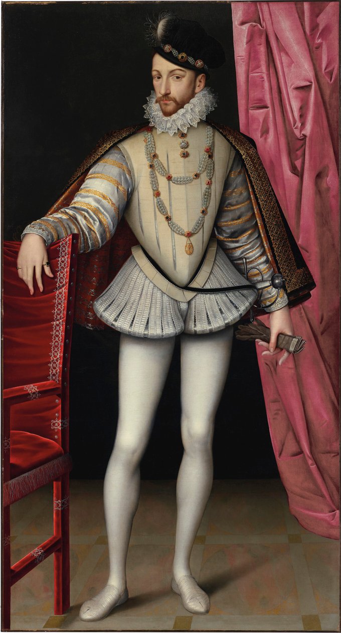  "Portrait du roi Charles IX de France" - François Clouet (c. 1570)