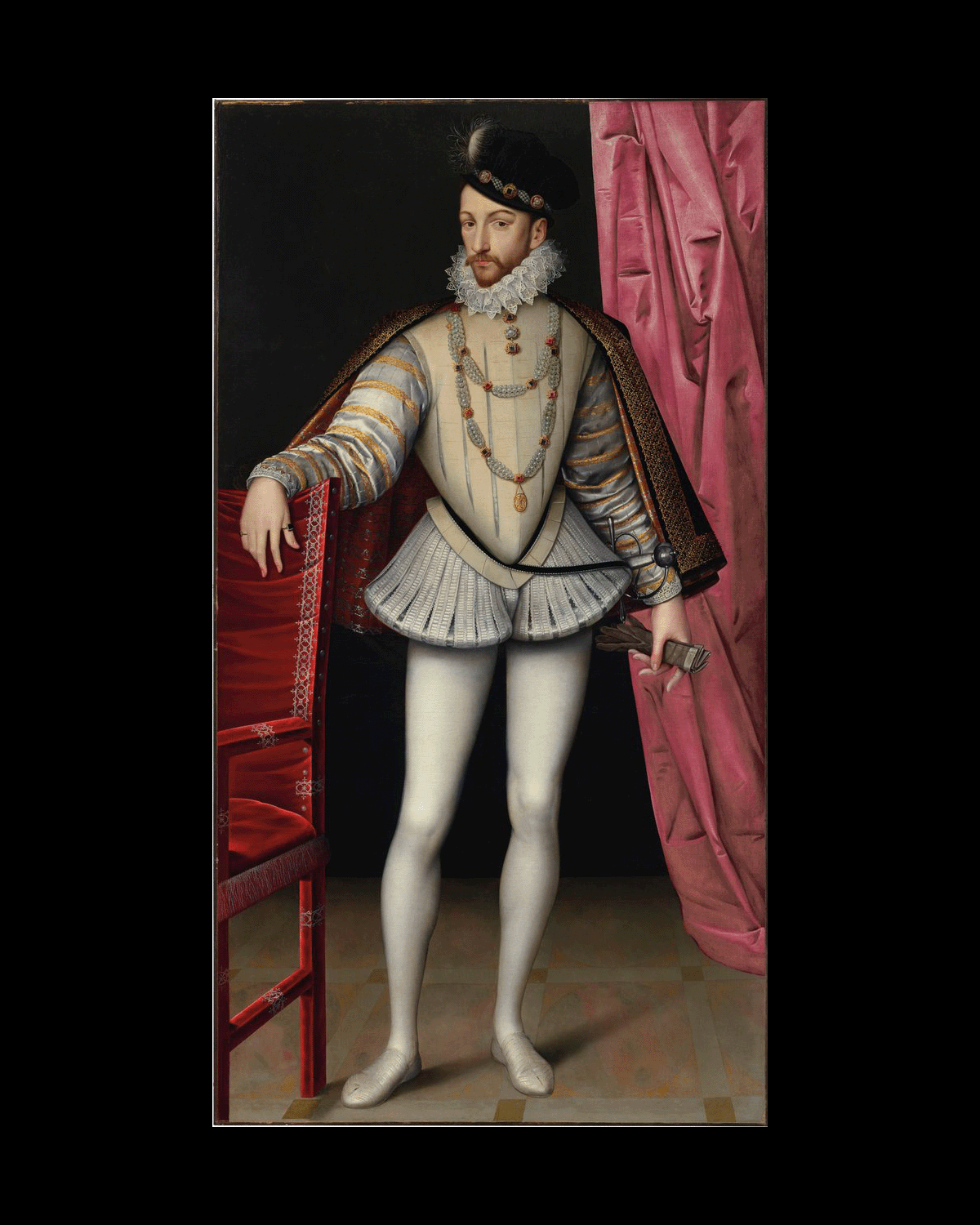 "Portrait du roi Charles IX de France" - François Clouet (c. 1570)