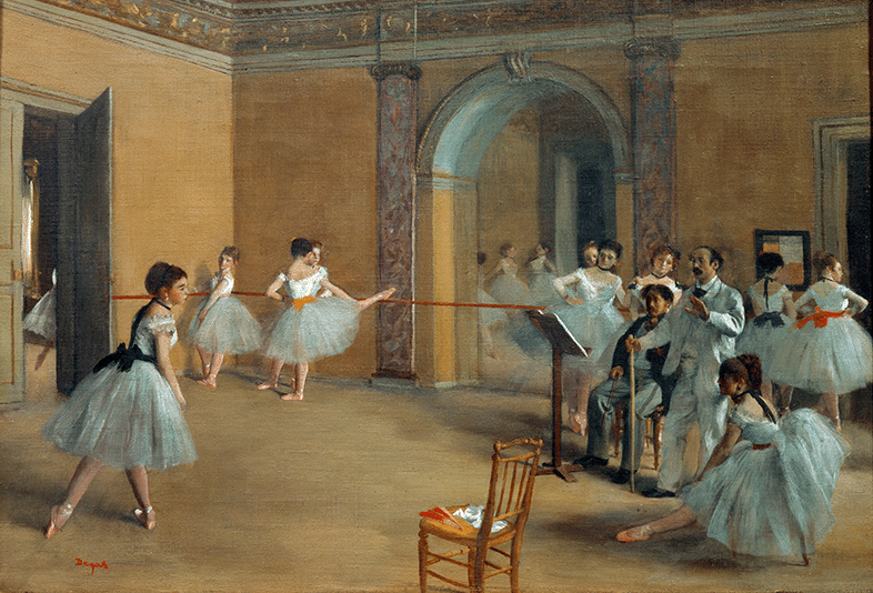 "Le Foyer de la danse à l'Opéra de la rue Le Peletier" - Edgar Degas (1872)