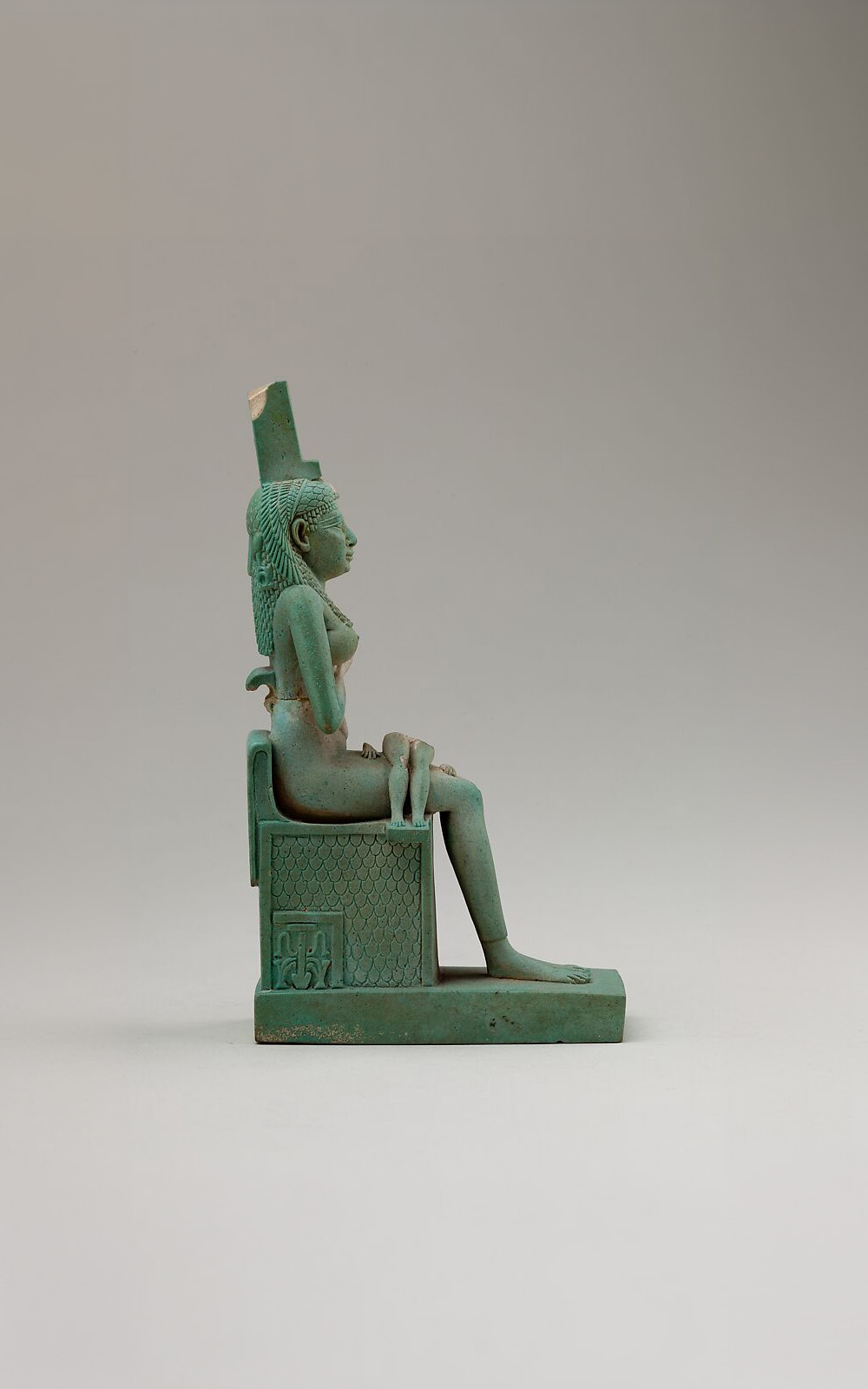 "Statuette d'Isis et Horus" (400-200 BC)