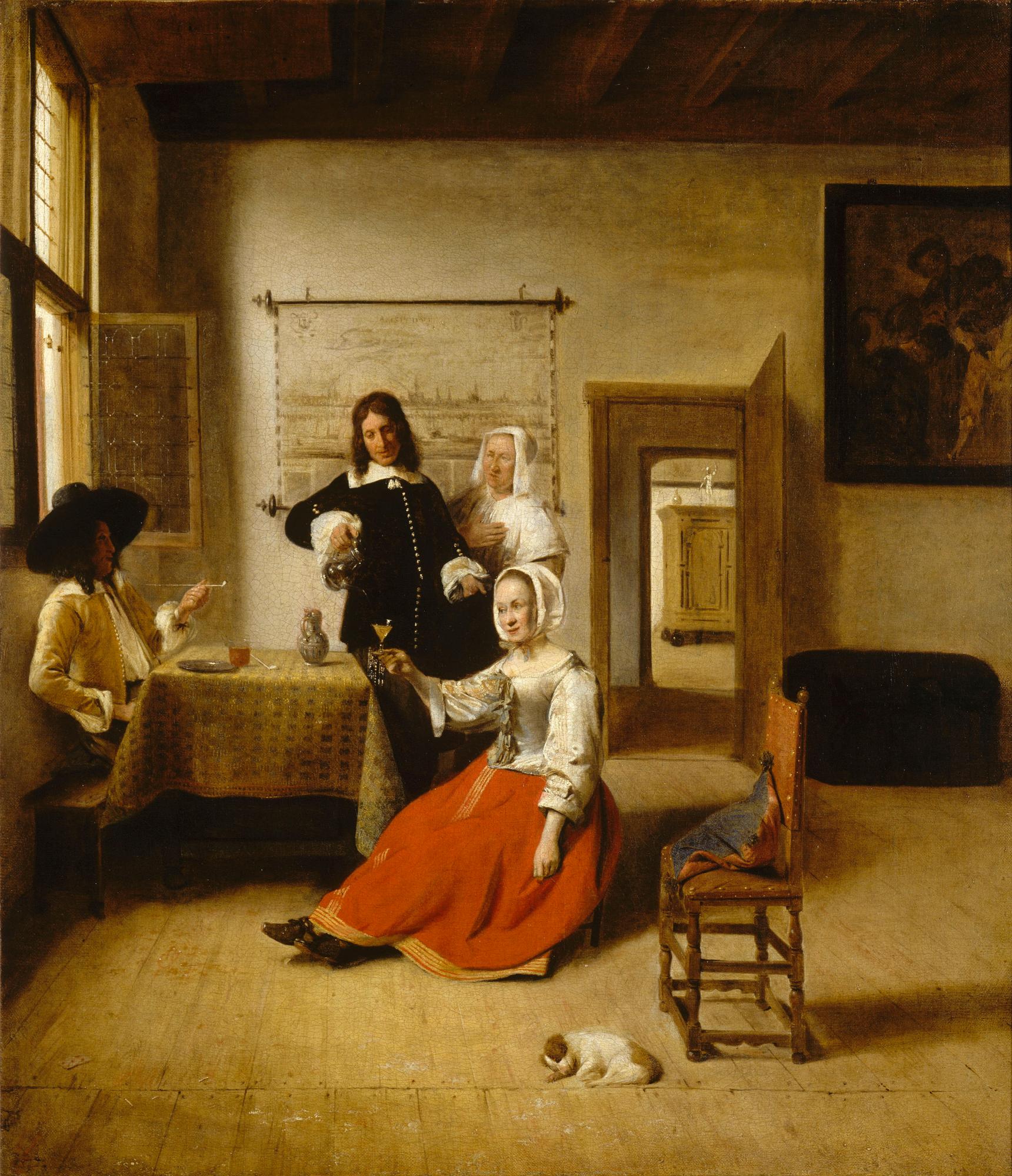 "La Buveuse" - Pieter de Hooch (1658) 
