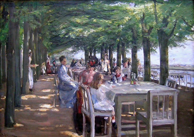 "Restaurant Jacob а Nienstedten sur Elbe" - Max Liebermann (1902)