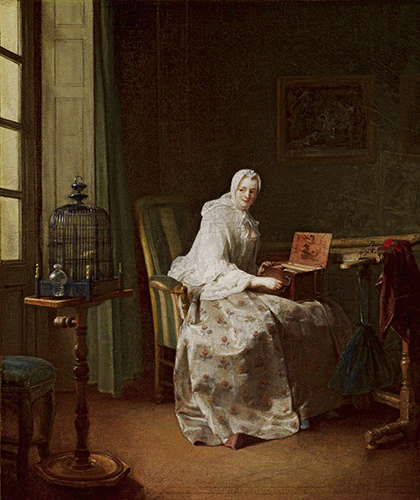 "La serinette" - Jean Siméon Chardin (1751)
