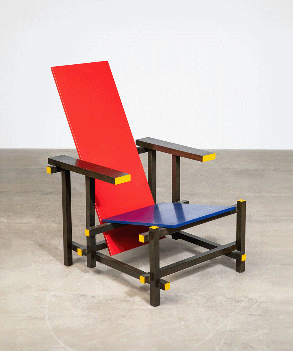 "Chaise rouge et bleue" - Gerrit Rietveld (1918) 