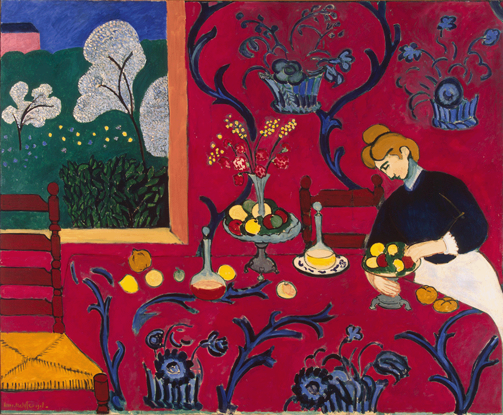 "La desserte (Harmonie en rouge)" - Henri Matisse (1908)