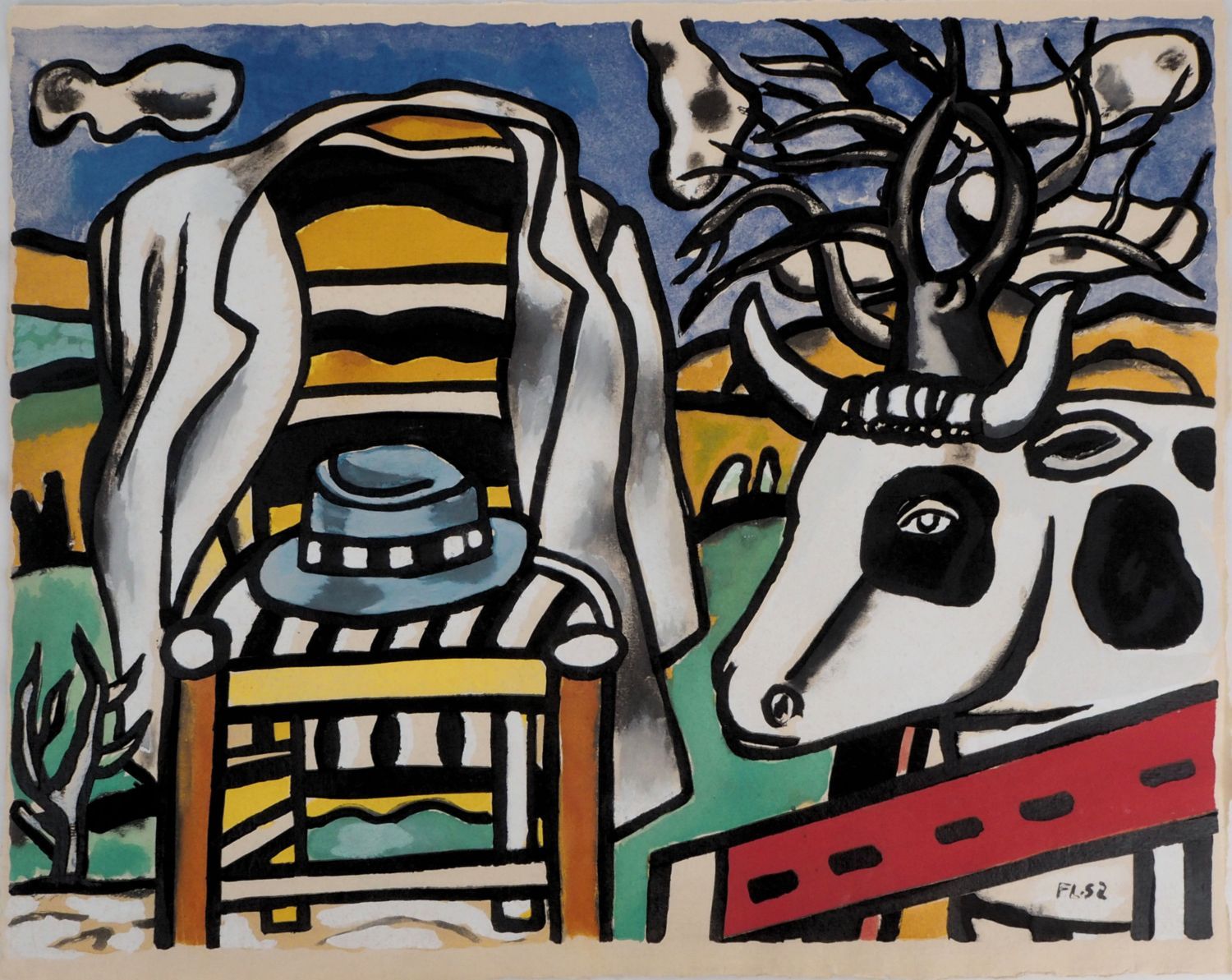  "La vache et la chaise" - Fernand Léger (1959)