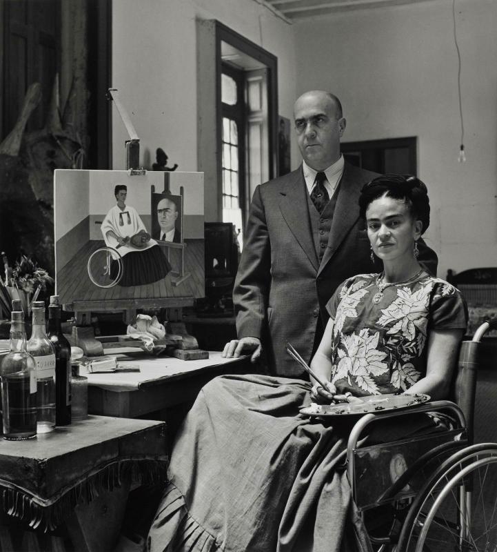 “Frida Kahlo et son médecin Juan Farill” - Gisèle Freund (1951)