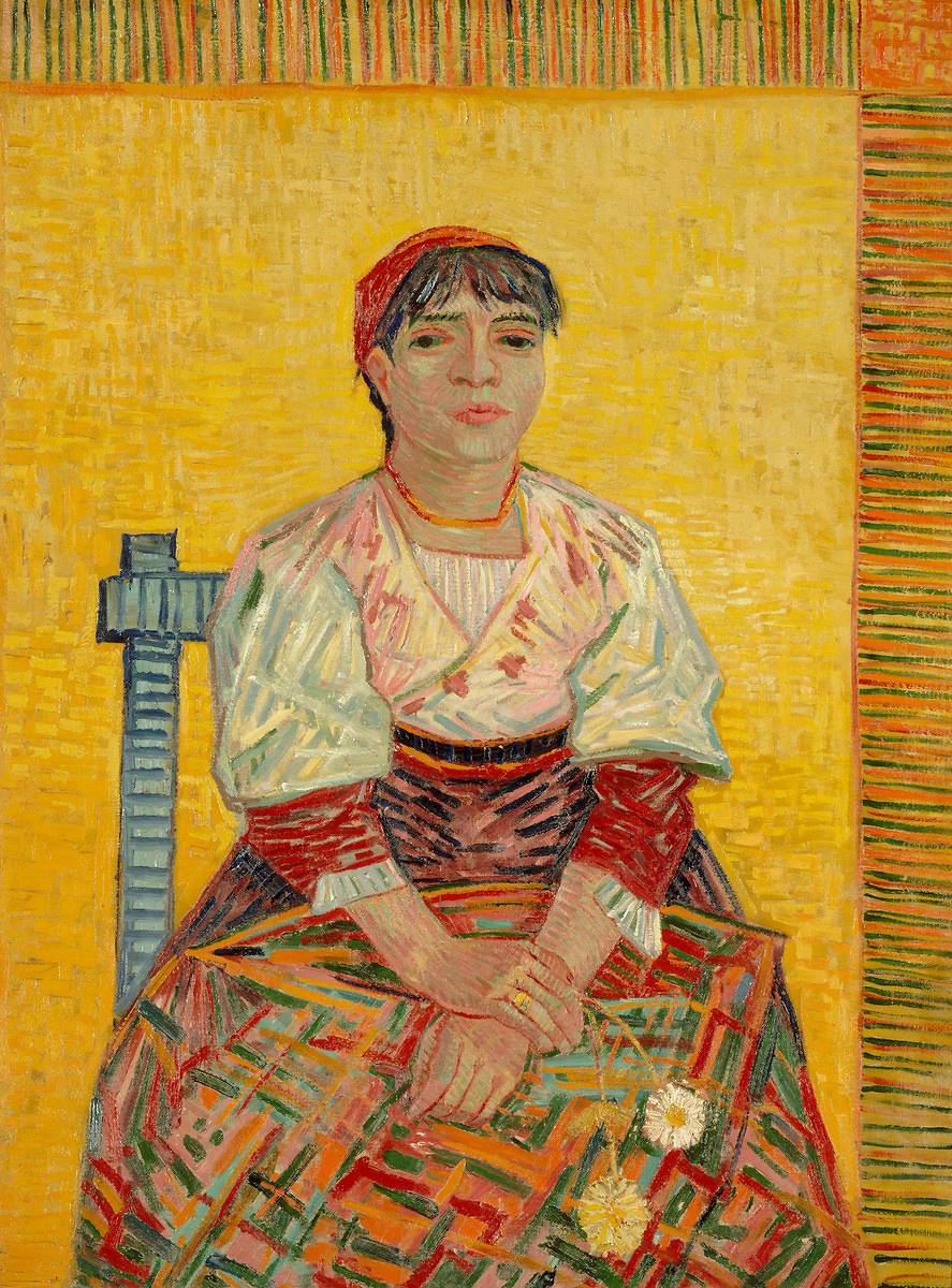 "L'Italienne (Agostina Segatori, patronne du cabaret parisien "le Tambourin")" - Van Gogh (1887)
