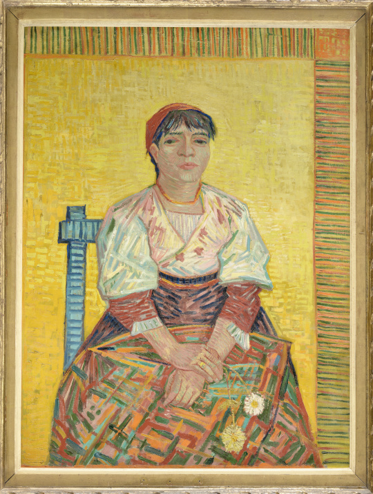 "L'Italienne (Agostina Segatori, patronne du cabaret parisien "le Tambourin")" - Van Gogh (1887)
